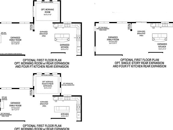 Optional Partial First Floor Plans