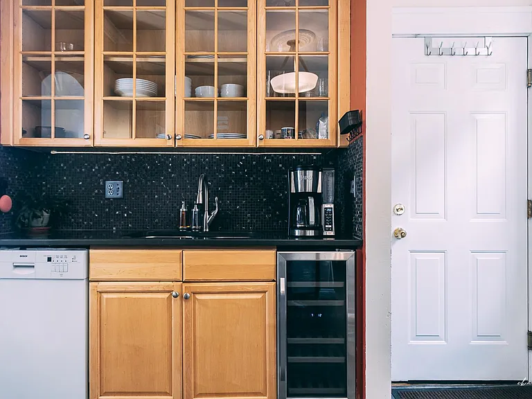 New dishwasher and wine refrigerator.