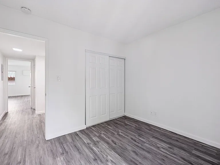 Bedroom with new floor