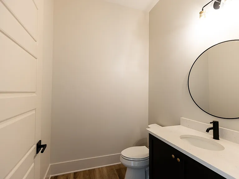 Half bathroom. Main floor.