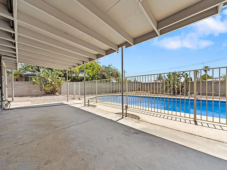 Your own private backyard oasis, perfect for morning coffee or evening relaxation.