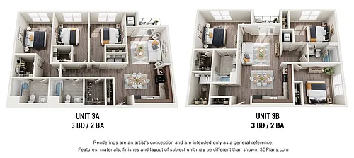 Floor plan 3 Bedrooms | 2 Baths