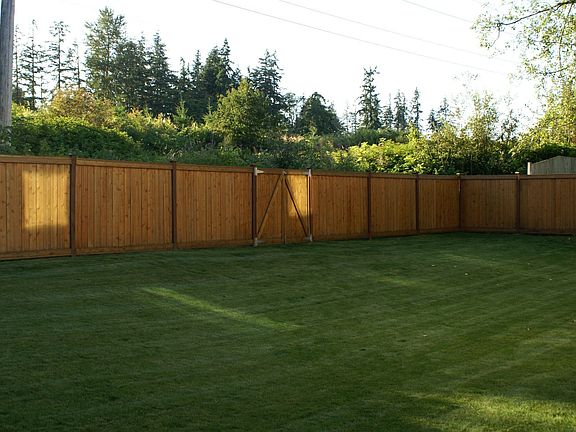 Large private backyard with gated access to Inter-Urban trail