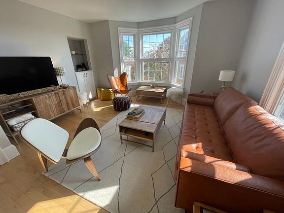 Light fills the living room at all times of day!