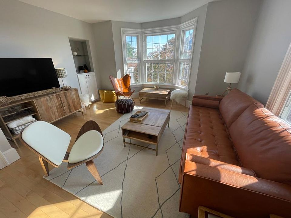 Light fills the living room at all times of day!
