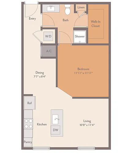 Floor plan S1 - Studio