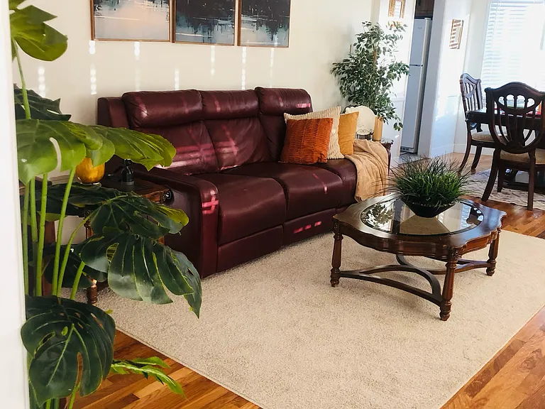 Original hardwood floor throughout the house, gives the whole room beautiful curb appeal