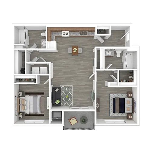 Floor plan 2 BED