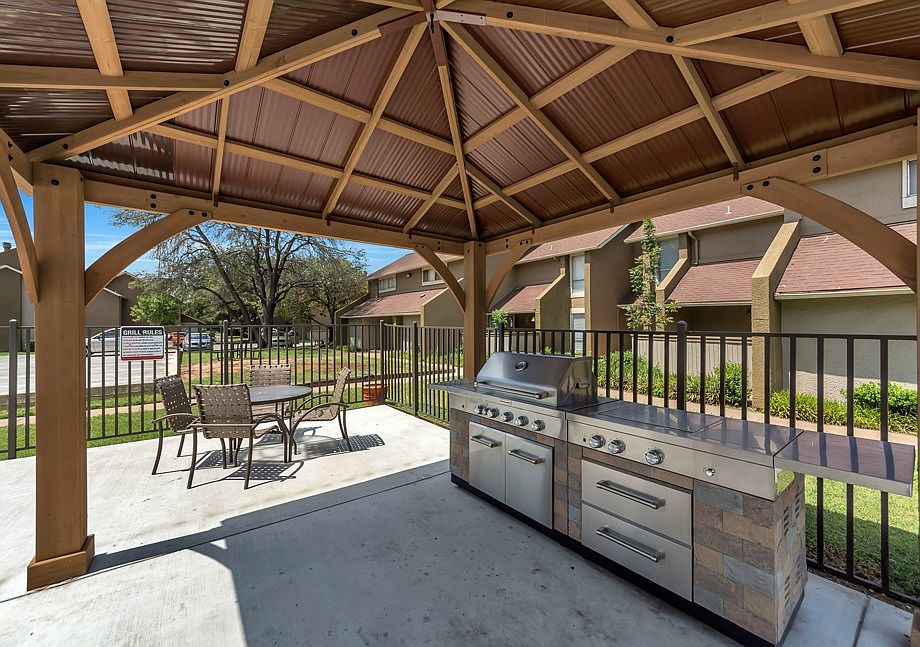 Outdoor pavilion and grilling area perfect for relaxing and gathering with neighbors