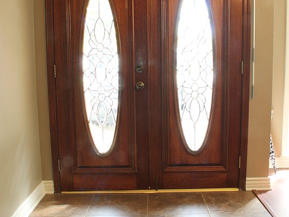 Double Leaded Glass Doors