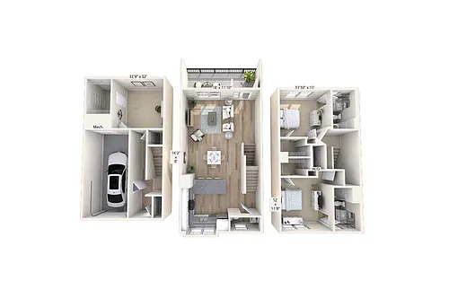 Floor plan B2T-1641sq-2306-2308-2406