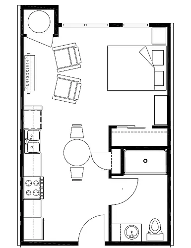 Floor plan Studio