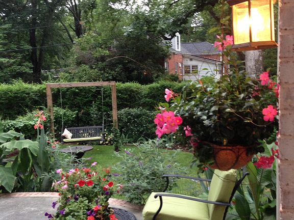 Patio, Swing in the garden