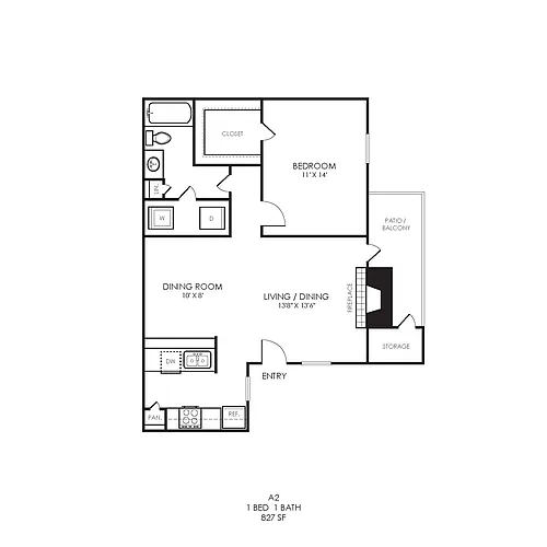 Floor plan A2 Classic