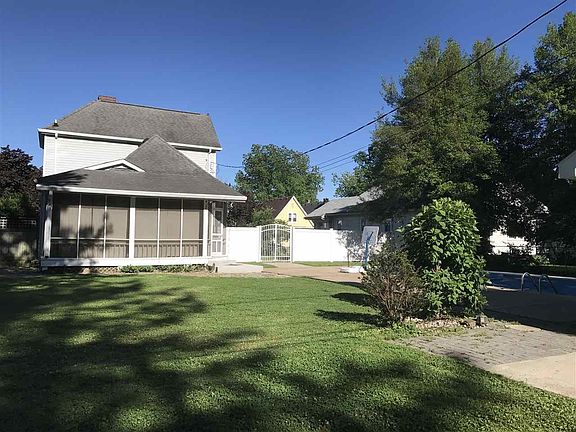 Backyard is fenced in.