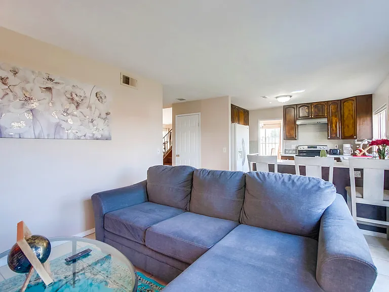 Relax on plush couches and gather for movie nights with friends and family