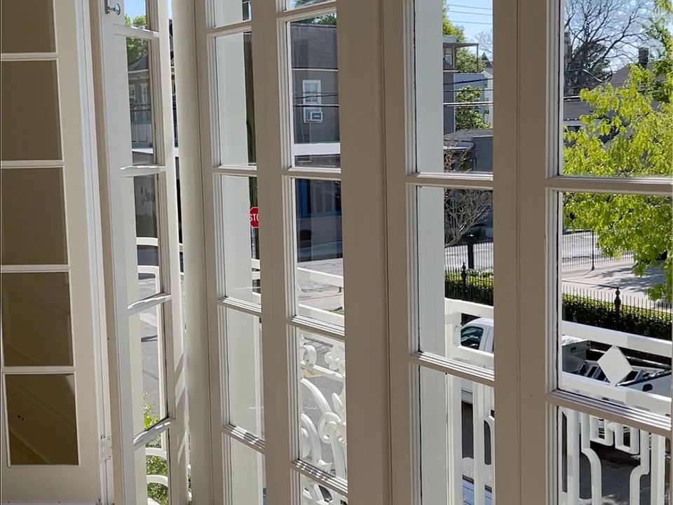 View from French Doors in Living Room