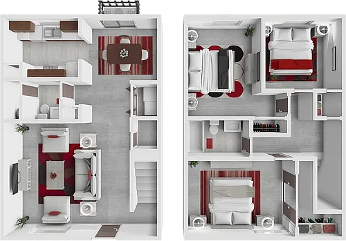 Floor plan Sherman Townhome