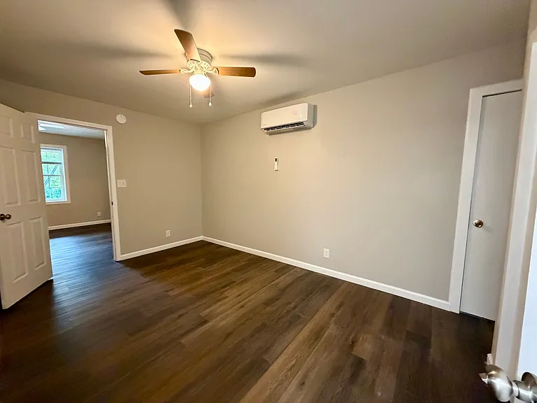 Bedroom looking into the living area
