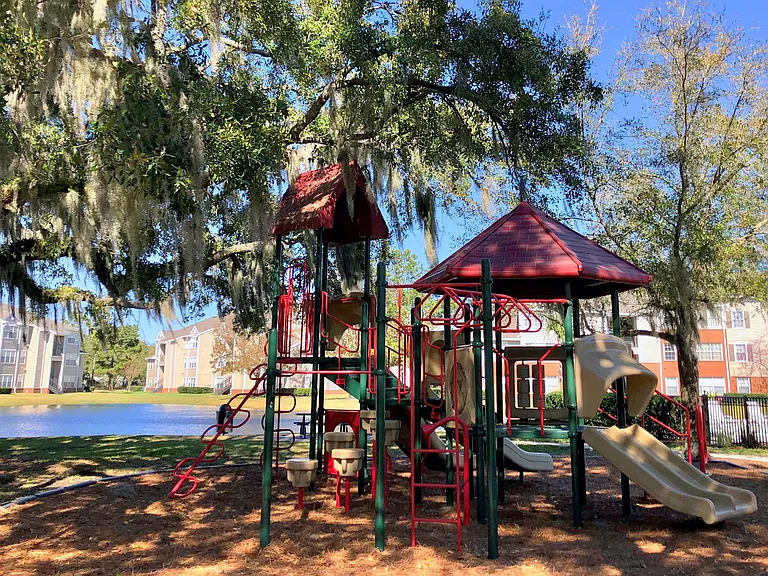 Discover boundless fun at Eagle's Pointe with our vibrant on-site playground. It's not just a playground; it's a place where your little ones create unforgettable memories.