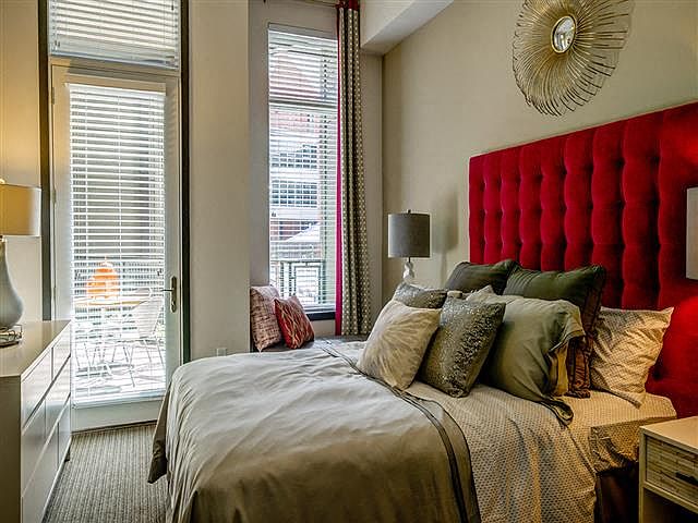 Model Bedroom with Patio