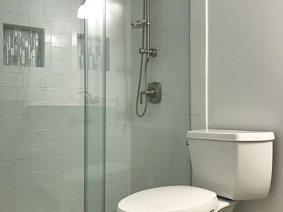 bathroom and walking shower