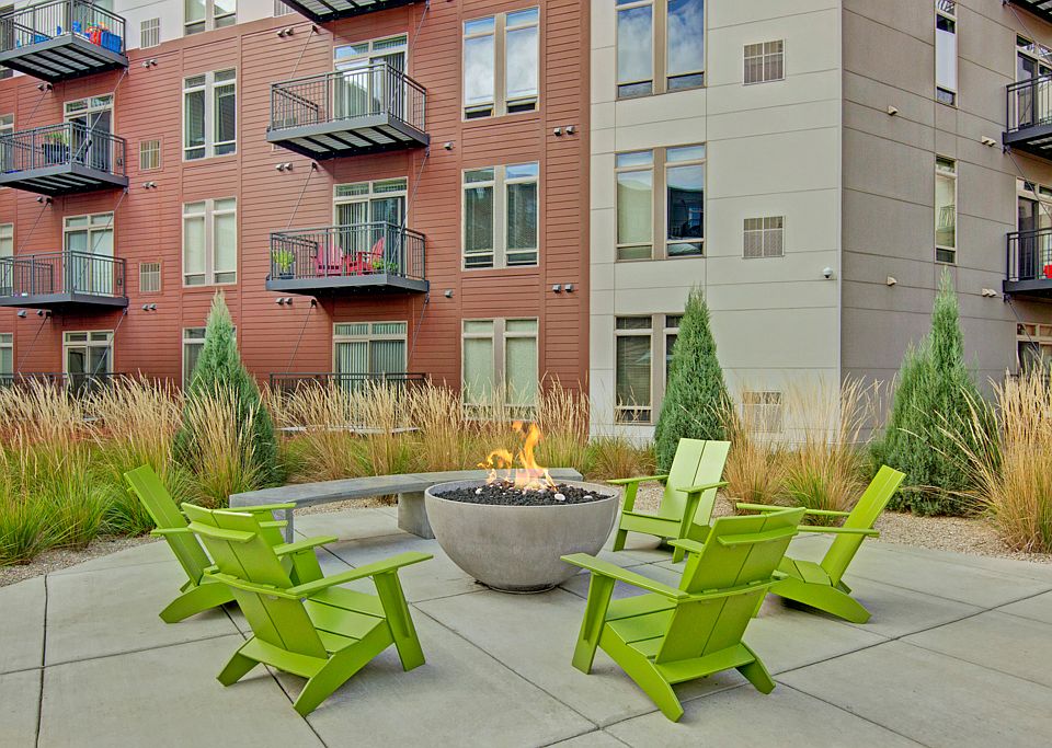 Covington Outdoor Deck with Firepit