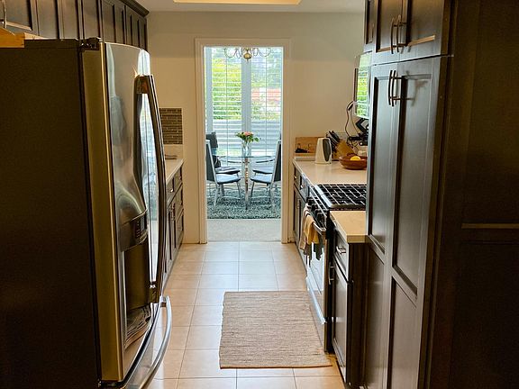 Kitchen view from laundry room
