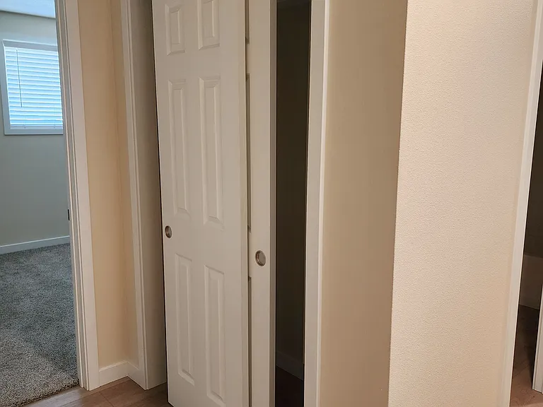 Hall storage closet.