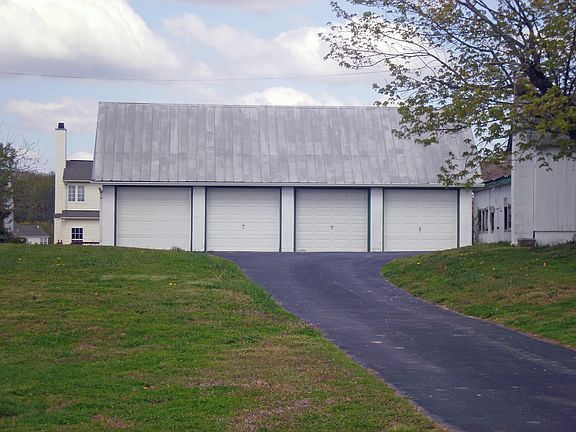 Oversized detached 4 car garage
