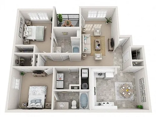 Floor plan The English