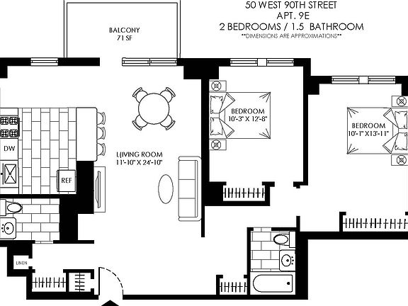 2nd image of 50 W 97th St APT 9E