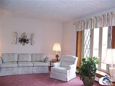 Living rooom with large picture window.