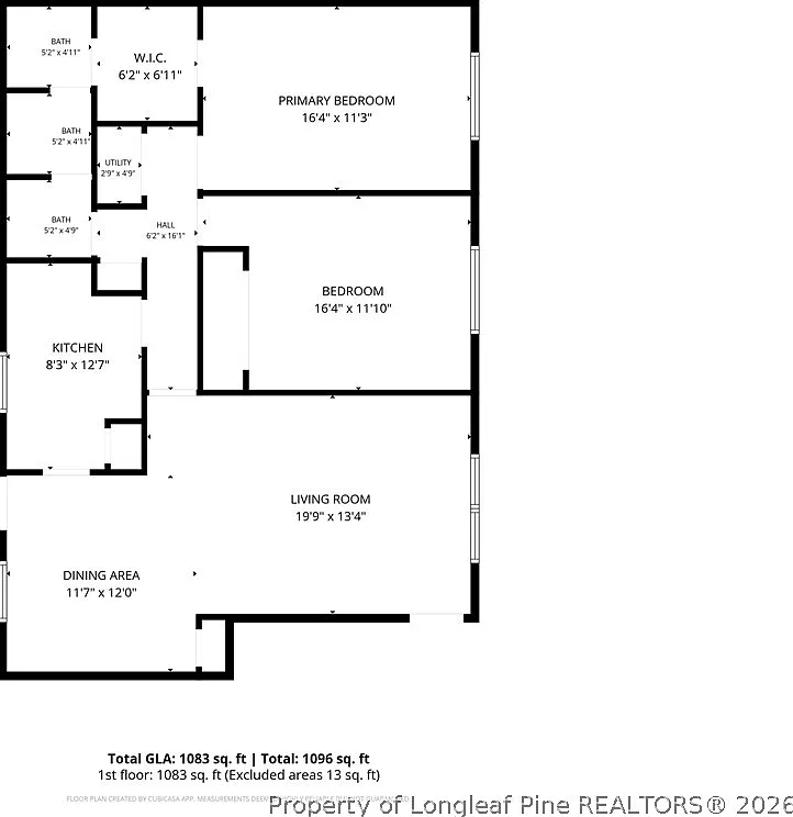 2 bed, 1.5 bath, 1083 sqft, $1,200 — Photo 4