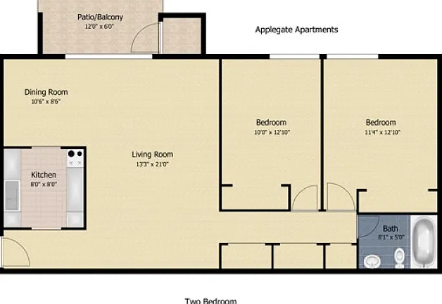 2 Bedroom AP 2 Bedroom AP
