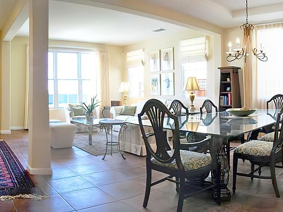 View of the dining/living rooms from the other side.