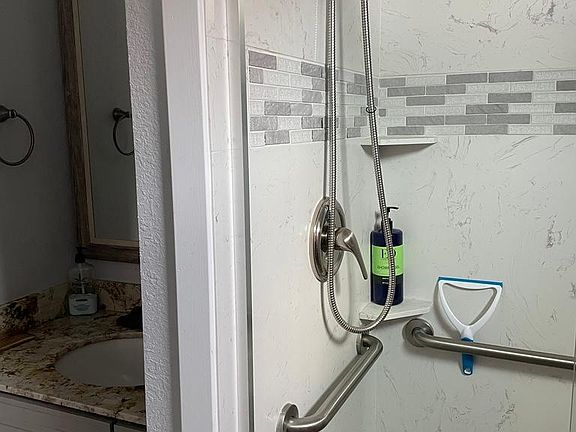 1st Bathroom with shower