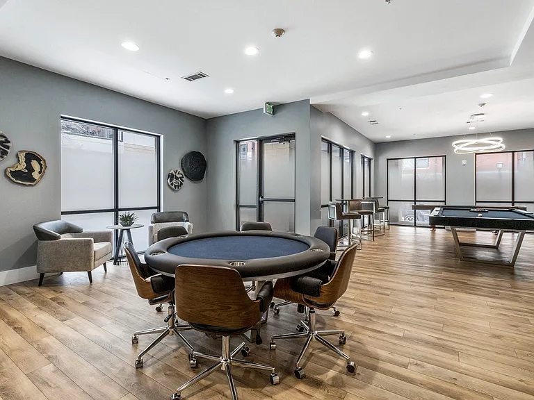 Enjoy a round of poker or cards with friends at our game table.