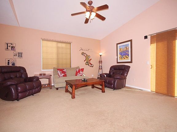 To the right of the living room from this angle is the walkout to the deck