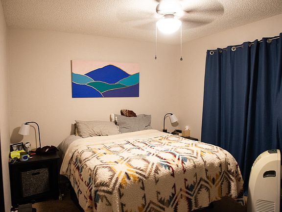 back bedroom with large double door closet (not pictured)