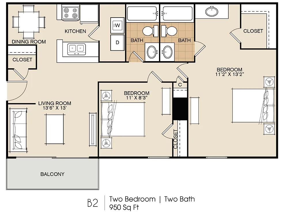 Floor plan B2
