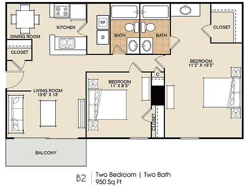 Floor plan B2