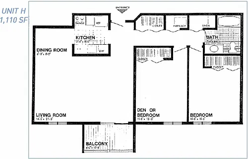 Floor plan Floorplan H