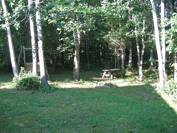 Side yard and picnic area