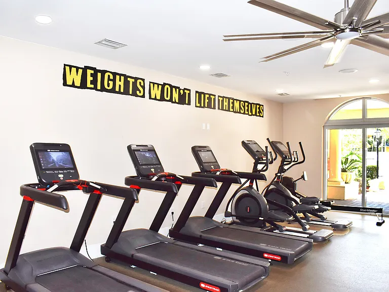 Built-in gym, built for your routine
