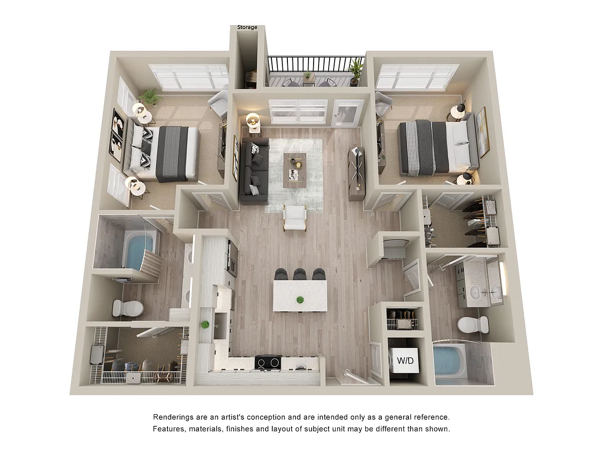 Floor plan 2X2-1187