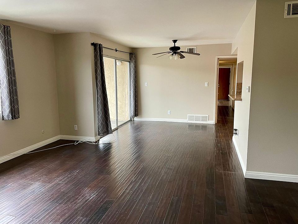Living room and dining area