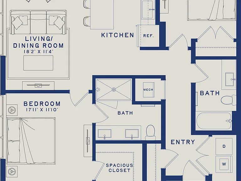 B11 | 2x2 | 1090 sf B11 | 2x2 | 1090 sf