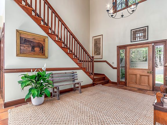 Front door and stairs