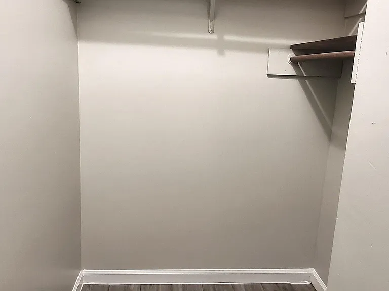 Spacious walk-in closet